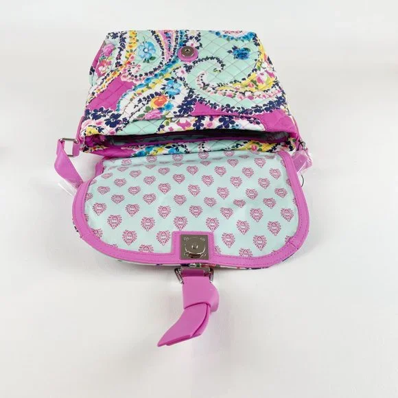 Vera Bradley Carson Crossbody Wildflower Paisley - Picture 7 of 10